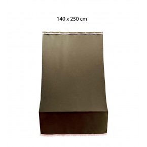 Tenda 140x250 Parasole a Soffitto con Anelli Ombreggiante Marrone