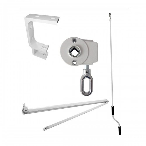 Tenda da Sole 250x200 a Bracci Retrattili Riga Beige da Balcone Esterno