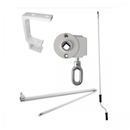 Tenda da Sole a Bracci Retrattili 250x200 Marrone con Rullo da Balcone