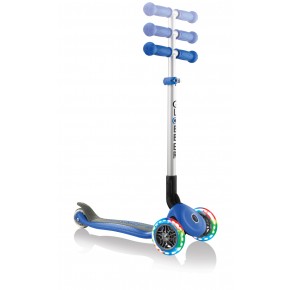 Monopattino con Luci per Bambino Blu max 50 kg Scooter Pieghevole 2