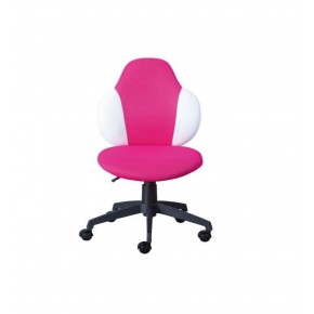 Sedia Rosa con Ruote Colorata Poltrona Cameretta Regolabile e Girevole 2