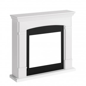 Cornice per Camino Elettrico Bianco in Legno MDF Caminetto Tagu Helmi 2