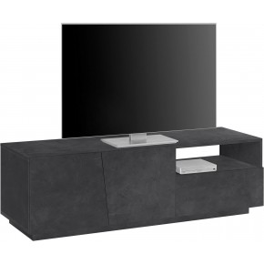 Mobile Porta TV Madia 150 cm Bassa con 2 Ante per Soggiorno Ardesia 2