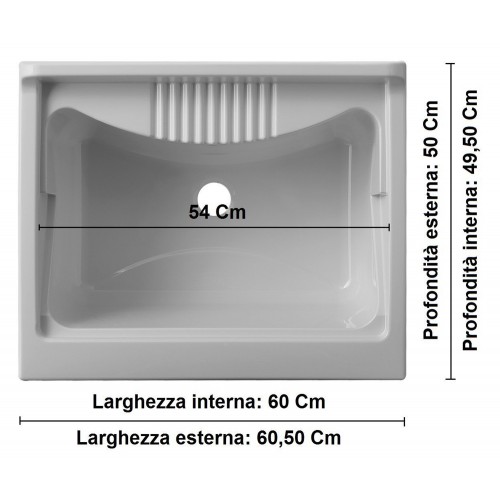 Mobile Lavanderia con Lavatoio Mobiletto Resistente da Interno o Esterno