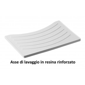 Mobile Lavatoio per Esterni in PVC Pilozzo con Sifone di Scarico Grigio 2