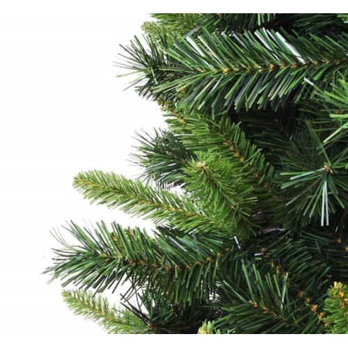 Albero di Natale 240 cm Pino con Rami Folto e Realistico in PVC Verde