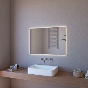 Specchio Moderno Rettangolare da Bagno 110x80 con Illuminazione a Led 2