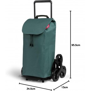 Carrellino per Spesa Gimi Impermeabile 52 lt Carrello Pieghevole Verde 2