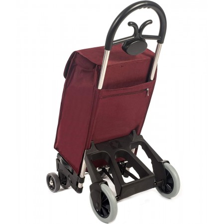 Carrellino per Spesa con Ruote Piroettanti Trolley Resistente da 68 lt