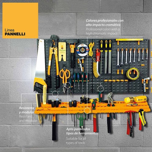 Pannello Portautensili Forato con Ganci Cassette Attrezzi Officina Garage Banco
