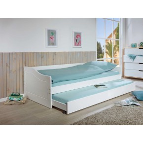 Letto Singolo con Cassettone Estraibile Contenitore Salvaspazio 90x190 2