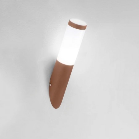 Applique Paletto a Parete in Acciaio Inox Bianco da Esterno Punto Luce