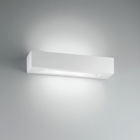Applique Rettangolare Luce da Parete Intec Lampada a Muro Verniciabile