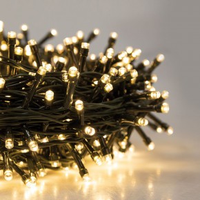 Luci di Natale Filo di 45 mt Decorazione con 1000 Lucine Led Bianco Caldo 2