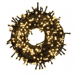 Lucine di Natale 8 mt Decorazione con Luce Bianco Caldo con 180 Led