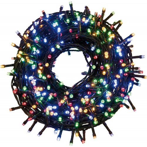 Lucine di Natale 500 Led Decorazione Multicolore con Luci Filo da 22,5 mt