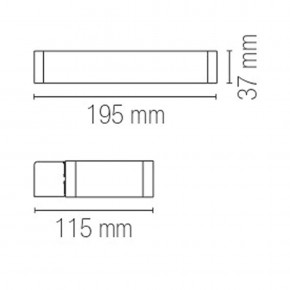 Luce da Parete Intec Applique da Interno Lampada Bianca Elegante a LED 2