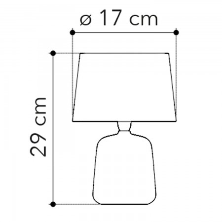 Lampada da Tavolo in Ceramica Argento con Paralume Bianco Elegante