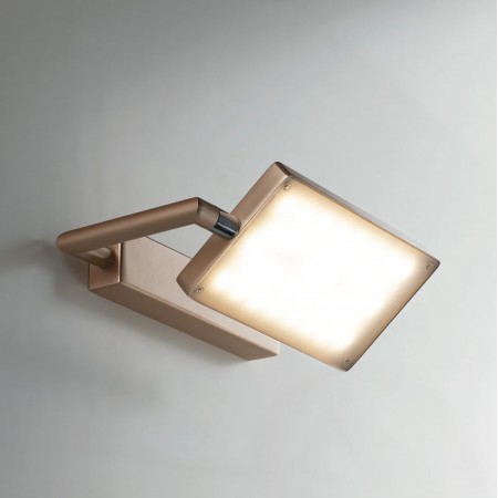 Applique Oro da Interno Regolabile a LED Lampada Orientabile a Muro Intec