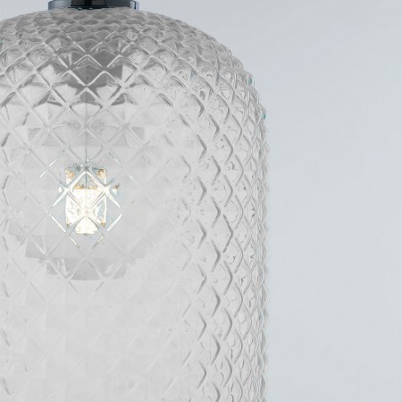 Lampadario da Soffitto Luce in Vetro a Sospensione Elegante da Interno