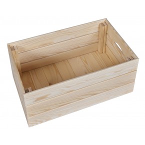 Scatola in Legno Organizzatore Frutta e Verdura Cassetta Impilabile 2