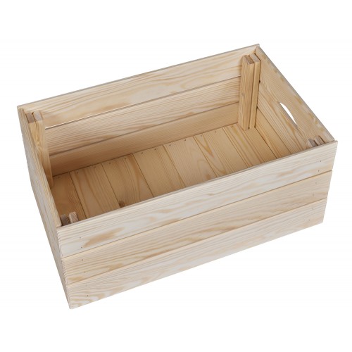Scatola in Legno Organizzatore Frutta e Verdura Cassetta Impilabile