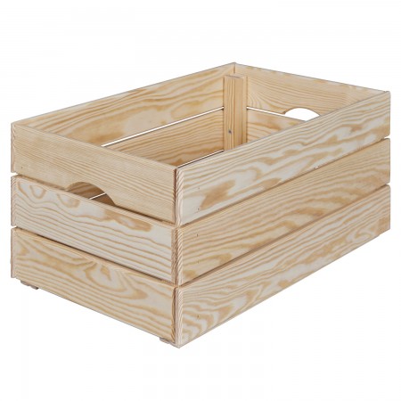 Scatola in Legno Organizzatore Frutta e Verdura Cassetta Impilabile
