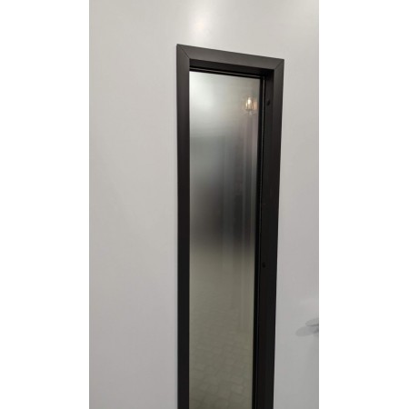 Porta Blindata con Vetro Antisfondamento pannello esterno Vetroresina Bianco | BricoShop24