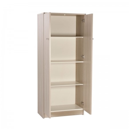 Armadio 2 Ante 150 Olmo da Ufficio Mobile con Ripiani Scarpiera Bagno Ingresso | BricoShop24