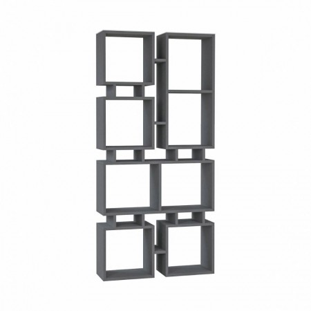 Libreria Antracite Moderna Design a Cubi per Arredamento Salone
