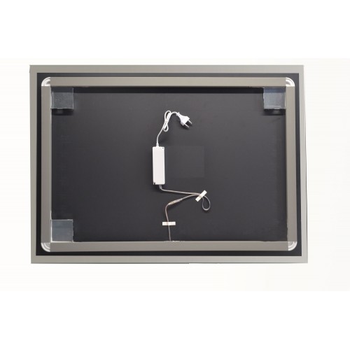 Moderno Specchio da Bagno con Illuminazione a Led Rettangolare 100x80