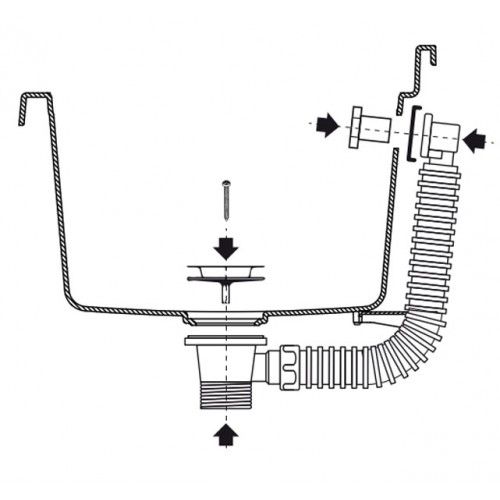 Pilozzo Parete Bianco 59x39x28 cm Resina con Dispenser e Kit Fissaggio