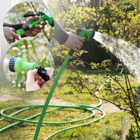 Tubo Acqua Estensibile fino 15 metri con Pistola per Innaffiare Fiori 2