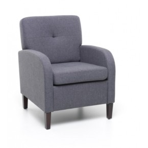 Poltrona relax rivestimento in tessuto Blu