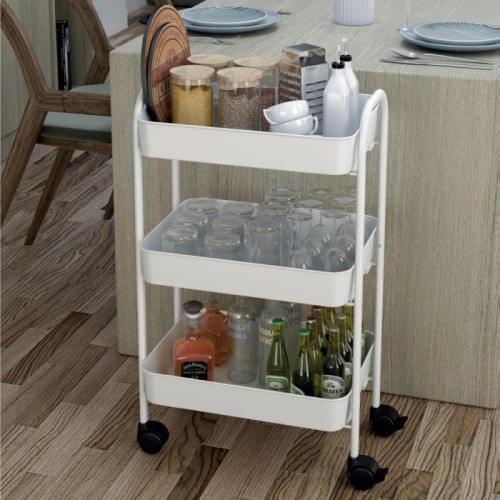 Carrello da cucina Multiuso Bianco