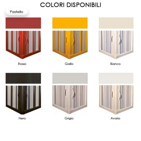 Parete Box Doccia Vasca da Bagno in PVC Nicchia a Soffietto Sopravasca un Lato