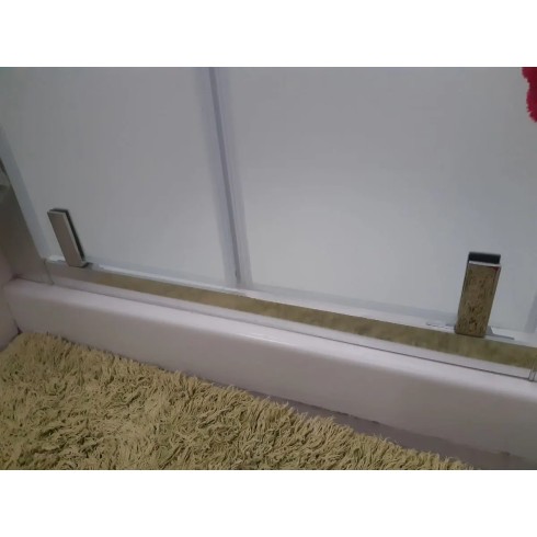 Box Doccia 3 Lati Opaco 6 mm Anta Battente Saloon 60 70 80 90 100 120 130 140 cm | BricoShop24