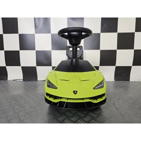 Auto Lamborghini Verde Cavalcabile a Spinta per Bambini 2