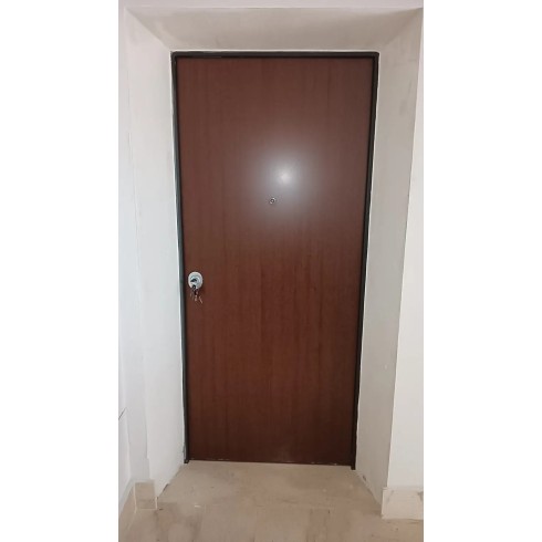 Porta Blindata 100x210 per Interno Portone di Sicurezza Noce