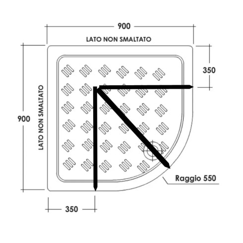 Box Doccia Cristallo 70x90 80x80 90x90 Semicircolare 6 mm | BricoShop24