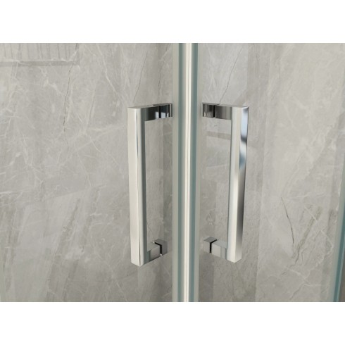 Box Doccia tre 3 Lati 6 mm 2 Scorrevoli Trasparente Anta fissa 70x 80 90 100 120 | BricoShop24