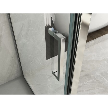 Box Doccia tre 3 Lati 6 mm 2 Ante fisse 1 Porta Scorrevole in Cristallo Opaco | BricoShop24