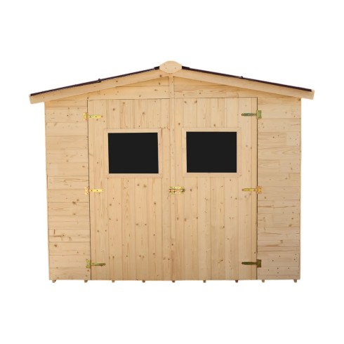Casetta 2.4x2.4 in Legno Pannelli 16 mm Rimessa Esterno | BricoShop24