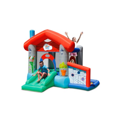 Gioco Castello Gonfiabile per Bambini Con Scivolo e Palline