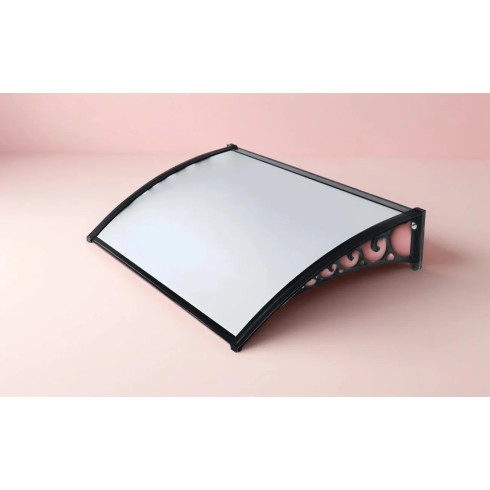 Pensilina 120x80 in Policarbonato Alveolare Trasparente Modulare | BricoShop24