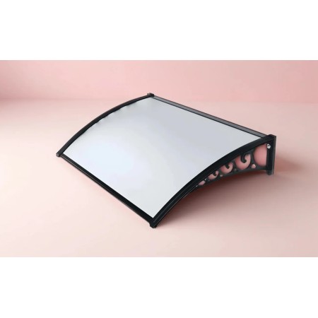 Pensilina 120x100 in Policarbonato Alveolare Trasparente Modulare | BricoShop24