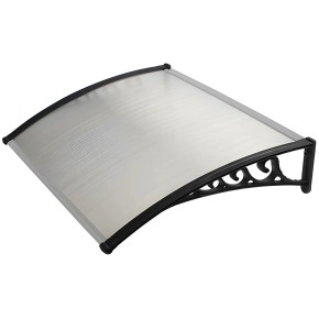 Pensilina 120x80 in Policarbonato Alveolare Trasparente Modulare | BricoShop24