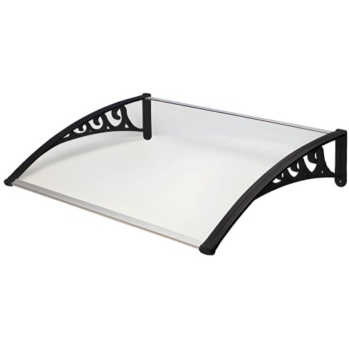 Pensilina 120x100 Policarbonato Compatto Trasparente Tettoia Portone
