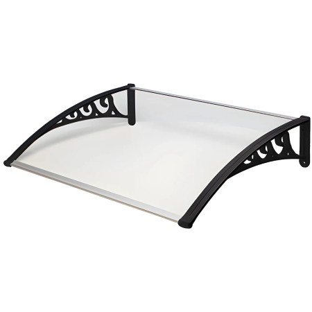 Pensilina 120x100 Policarbonato Compatto Trasparente Tettoia Portone