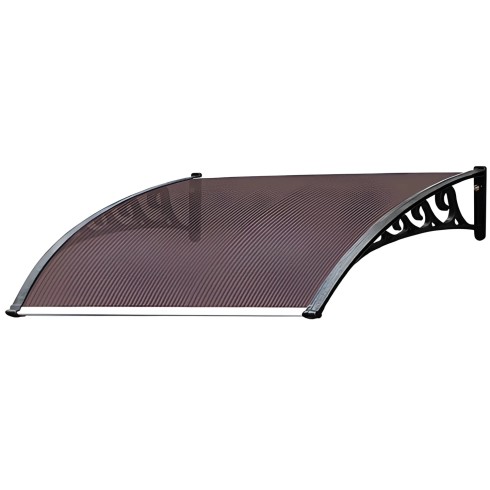 Pensilina 160x120 Modulare in Policarbonato Alveolare Fume | BricoShop24